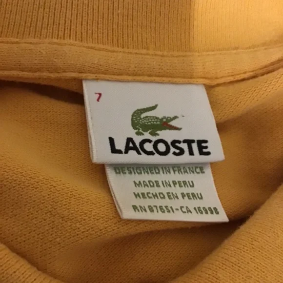 🔥SALE, LACOSTE, size 7 (large), distressed peach color, new cond, buy now🔥 - Picture 2 of 2